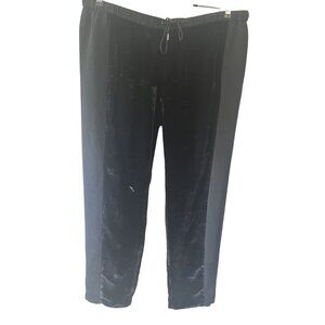 Rebecca Minkoff Velvet Pants Womens Sz 14P Silk Inserts On Side Of Legs